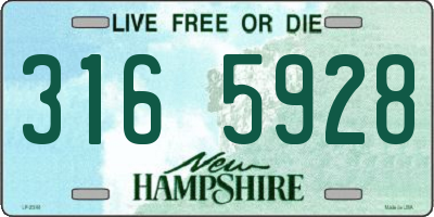 NH license plate 3165928