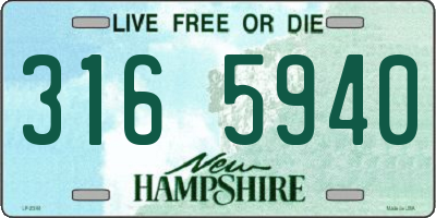 NH license plate 3165940