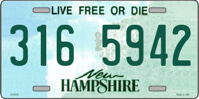 NH license plate 3165942