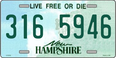 NH license plate 3165946