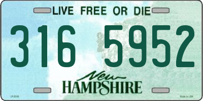 NH license plate 3165952