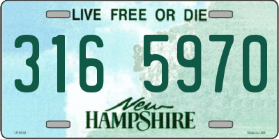 NH license plate 3165970