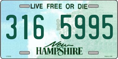 NH license plate 3165995