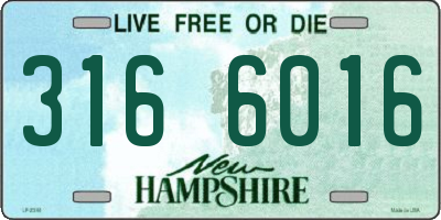 NH license plate 3166016