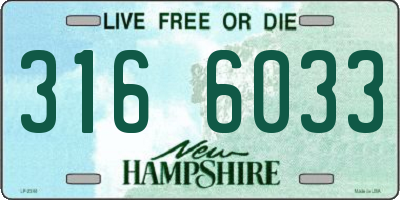 NH license plate 3166033