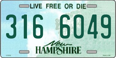 NH license plate 3166049