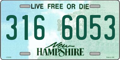 NH license plate 3166053