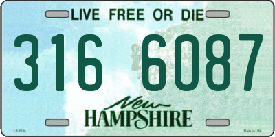 NH license plate 3166087