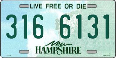 NH license plate 3166131