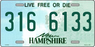 NH license plate 3166133