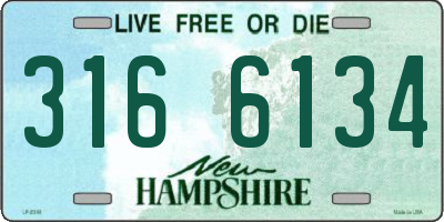 NH license plate 3166134