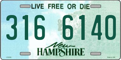 NH license plate 3166140
