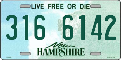 NH license plate 3166142