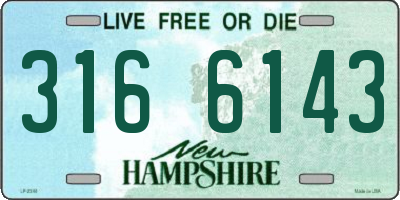 NH license plate 3166143