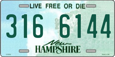 NH license plate 3166144