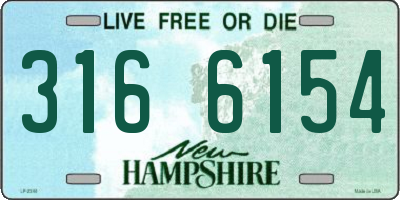 NH license plate 3166154