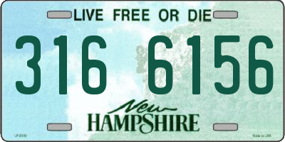 NH license plate 3166156