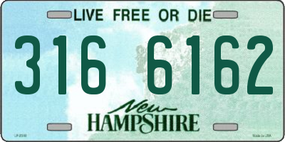 NH license plate 3166162