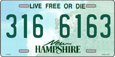 NH license plate 3166163