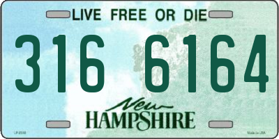 NH license plate 3166164