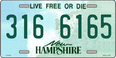 NH license plate 3166165