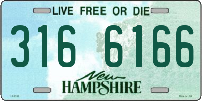 NH license plate 3166166