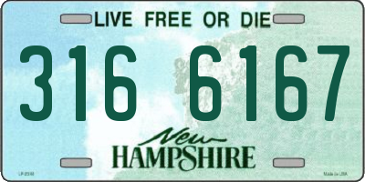 NH license plate 3166167
