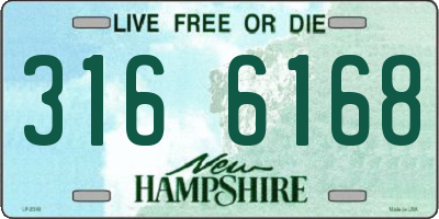 NH license plate 3166168