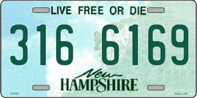 NH license plate 3166169
