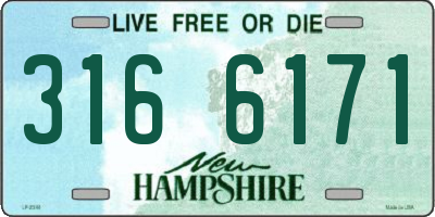 NH license plate 3166171