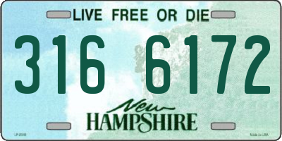 NH license plate 3166172