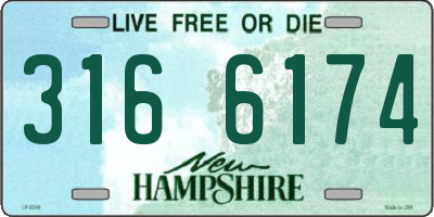 NH license plate 3166174
