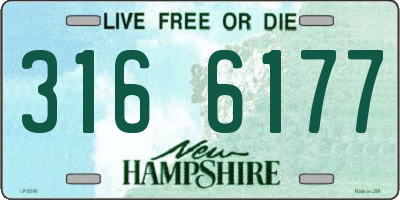 NH license plate 3166177