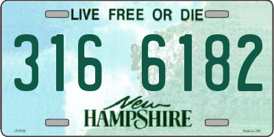 NH license plate 3166182