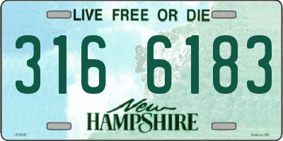 NH license plate 3166183