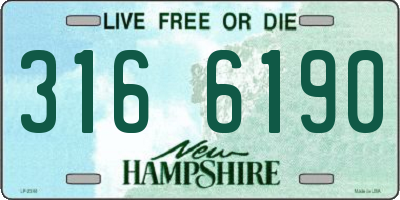 NH license plate 3166190