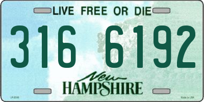 NH license plate 3166192