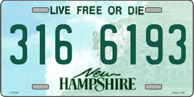 NH license plate 3166193