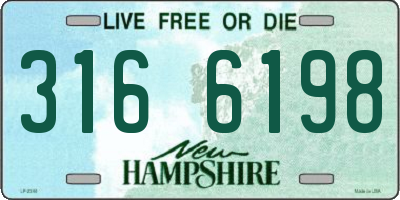 NH license plate 3166198