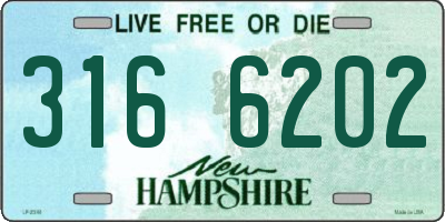 NH license plate 3166202