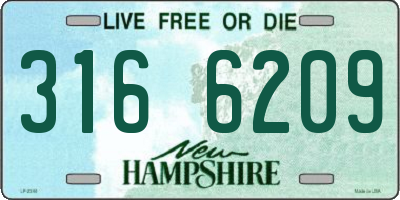 NH license plate 3166209