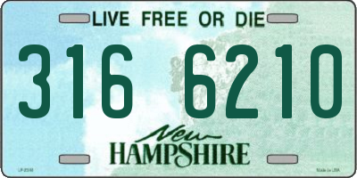 NH license plate 3166210