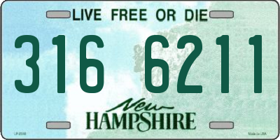 NH license plate 3166211