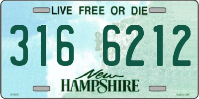 NH license plate 3166212
