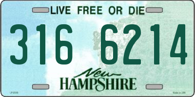 NH license plate 3166214