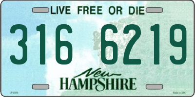 NH license plate 3166219