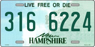 NH license plate 3166224