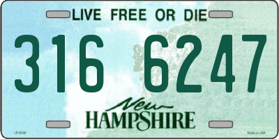 NH license plate 3166247
