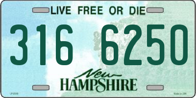NH license plate 3166250