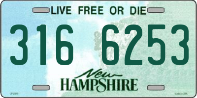 NH license plate 3166253